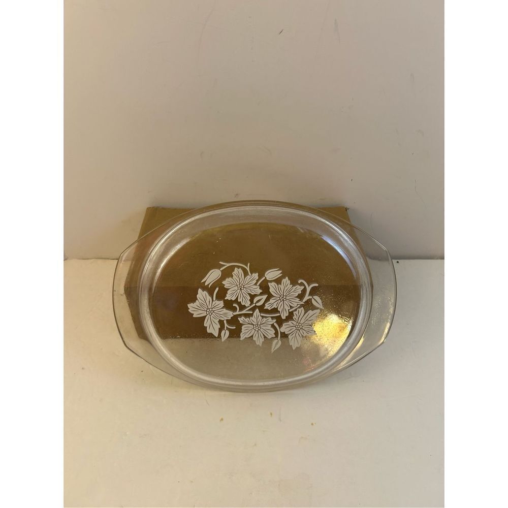 Princess house 3Qt replacement lid 13x9” flower etching‎